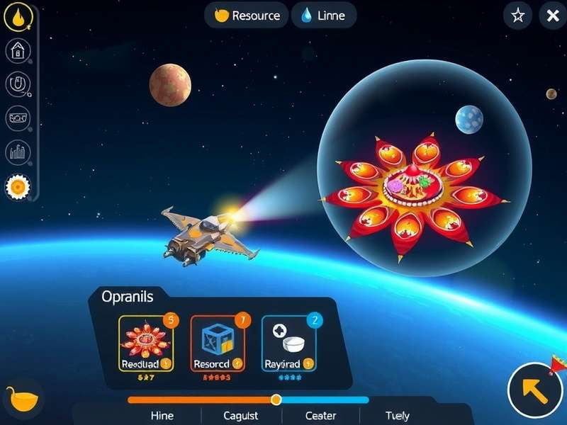 Celestial Cruiser resource management interface
